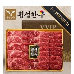 횡성한우 프리미엄 1++ 명절 선물세트 (꽃등심·안심·채끝 1kg)